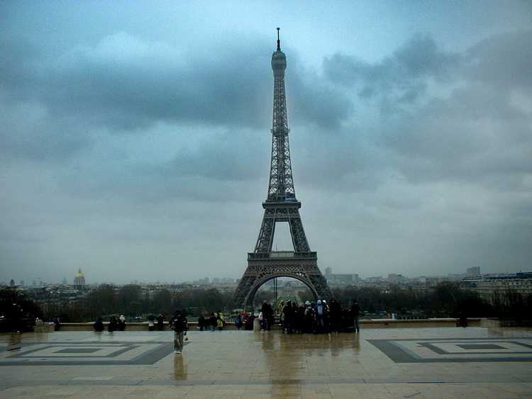Eiffel a Trocaderó felől