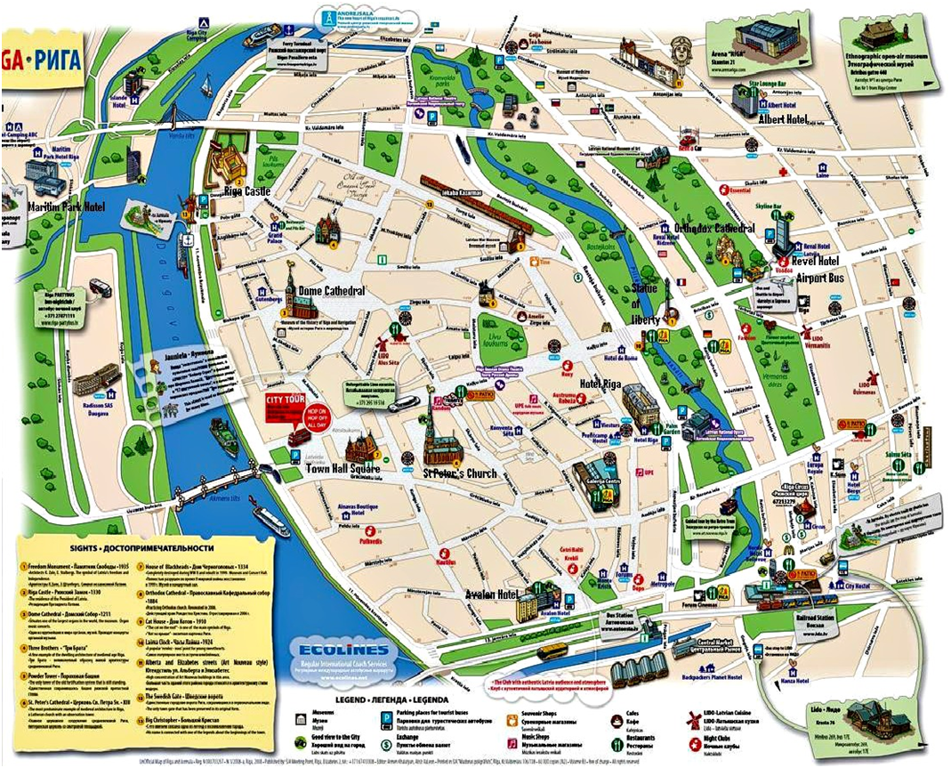 Riga térképe