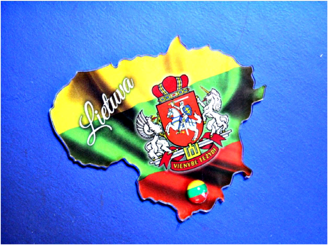 litvánia térképes rajz
