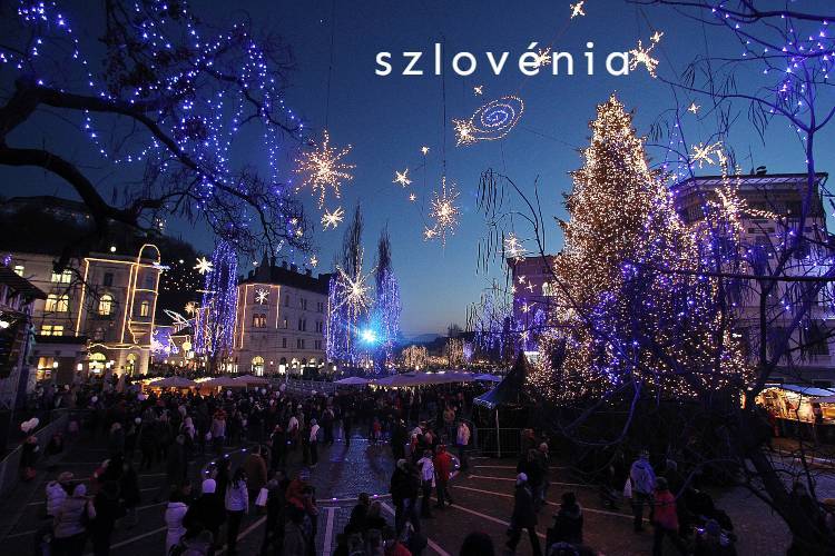 Újborok és ünnepi fények Szlovéniában