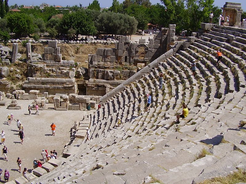 Turkey Demre Myra Roman theatre of Myra WM